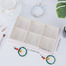 1PC, Flocking Jewelry Box Jewelry Tray, Color: Beige 2030
