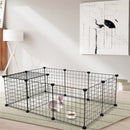 Pet Playpen Small Animal Cage Indoor Portable Metal Wire Yard Fence for Animals Guinea Pigs Rabbits Kennel Crate Fence Tent