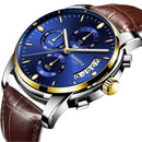 NIBOSI Watch Men Top Brand Luxury Blue Male Date Quartz Mens Watches Waterproof Sport Watch Clock Wristwatch Relogio Masculino