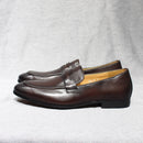 FELIX CHU Mens Penny Loafers Leather Shoes Genuine Leather Elegant Wedding Party Casual Dress Shoes Brown Black Shoes for Men