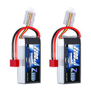 Zeee 2S 2200mAh Shorty RC Lipo Battery 7.4V 50C T/XT60 Plug Softcase RC Car Truck Buggy FPV Drone Helicopter Airplane RC Parts