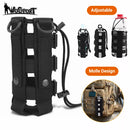 Upgraded Tactical Molle Water Bottle Pouch Bag Military Outdoor Travel Hiking Drawstring Water Bottle Holder Kettle Carrier Bag