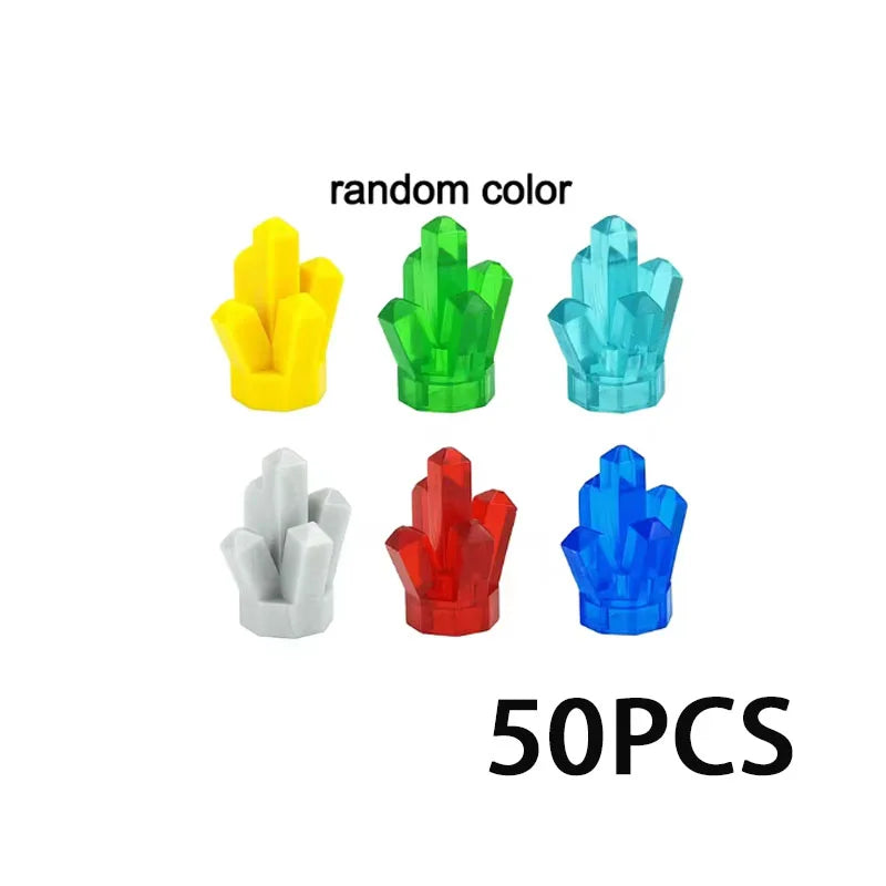 MOC Building Blocks Figures Accessories Cash Dollar Coin Bag Model Gold Silver Bar Colored Diamond Treasure Box Series Coffer