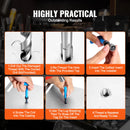 VEVOR Helicoil Thread Repair Kit SAE and Metric Rethreading Tool Kit HSS Drill Bits Thread Inserts Breakoff Installation Tools