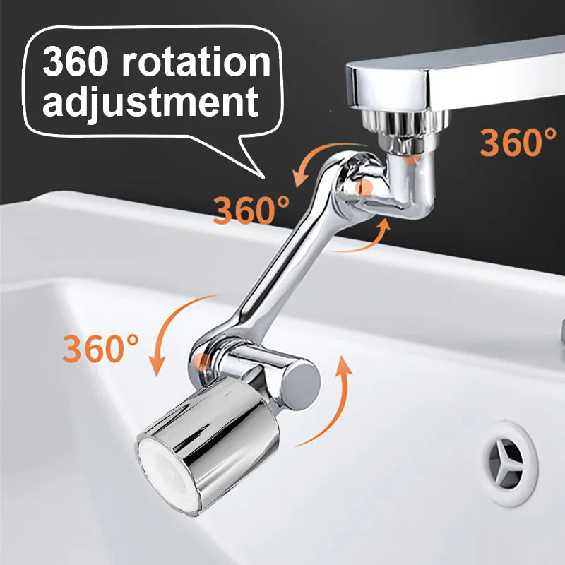 1080° Universal Rotation Faucet Extender Sprayer Head Kitchen Robot Arm Extension Faucets Mixer Aerator Bubbler Water Tap Nozzl