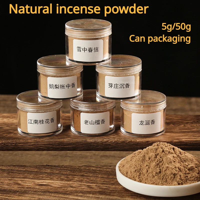 50/500g Incense Powder Old Mountain Sandalwood Agilawood Home/indoor /Aroma Stove/ Calming/purifying Air Make Incense Powder