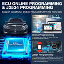 LAUNCH X431 Pad V Elite J2534 Reprogrammierungstool, Online-ECU-Codierung, Topologie-Diagnosescanner, über 50 Wartungsfunktionen für Schwerlastkraftwagen