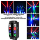 Yiflamefly Spider Stage Light Moving Head Light with 8x10W RGB LEDs Beam DJ Lights For Party Disco Wedding Live Stage Lighting