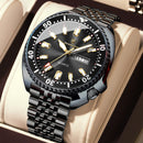 POEDAGAR Luxury Brand Men Clock Date Week Fashion Quartz Male Wristwatch Luminous Waterproof Stainless Steel Men's Watches Reloj