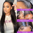 Straight Human Hair Wigs 13x6 Lace Frontal Wig 180% 13x4 Transparent Lace Front Wigs 4x4 Human Hair Lace Closure Wigs For Women