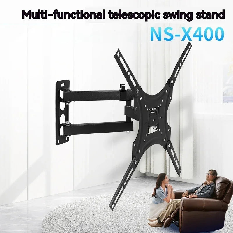 Universal Retractable TV Mounts Wall Mount Bracket LCD Monitor TV Stand Expansion Bracket Metal Flexible Arm Television Holder