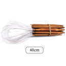 Bamboo circular ring knitting needles 18pcs Sizes 2.0mm-10.0mm 40cm 60cm long smooth finish Bamboo Knitting Needle Crochet Hooks