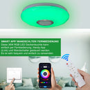 Moderne Musikleuchte RGB Dimmen Smart LED Lampe 30W Φ28cm mit Fernbedienung und APP-Steuerung für Schlafzimmer Wohnzimmer