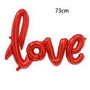 1PC I love you heart shaped foil balloon Valentine's day romantic wedding wedding room decoration decoration