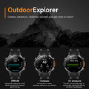 2026 GPS Smartwatch for Men 1.7 HD Screen Military Smart Watch Flashlight IP68 Waterproof 100 Sport Modes 720mAh Large Battery