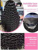 The Silk Cascade | 40-Inch HD Lace Front Deep Wave Human Hair Wig