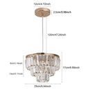 Crystal K9 Led Ceiling Lamp Modern Pendant Light Home Deco Hanging Lighting Fixtures Kitchen Dining Living Room Chandelier Lamps