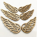 10Pcs Wooden Decor Angel Wings Hollow-Out Wood Chips Wing Patchs Diy Crafts Scrapbook Hand Made Decoration Accessories