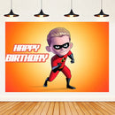 Cartoon The Incredibles Theme Boy Birthday Party Latex Balloons Cake Topper Banner Background Baby Shower Supplies For Kids Gift