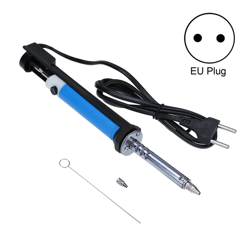 Electric Desoldering Machine Automatic Portable Electric Solder Tin Sucker Vacuum Soldering Remove Pump With Desoldering Nozzles