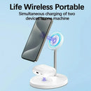 Magnetic Wireless Charger Stand 30W 2 in 1 Phone Charging Station Dock For iPhone 15 14 13 12 Pro Max AirPods Fast Chargers