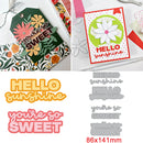 Stacking Shadow Happy Birthday/Happy Easter Metal Cutting Dies Sentiments Words Die Cut For DIY Scrarpbooking Paper Cards Making