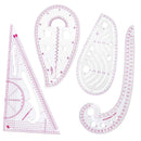4x Sewing French Curve Ruler Dressmaking Sewing Templates Clothes Tailors Ruler