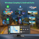XGODY 10.26" 4K Dash Cam Wireless Carplay Android Auto Car DVR WiFi Navigation Rearview Camera Dashboard Video