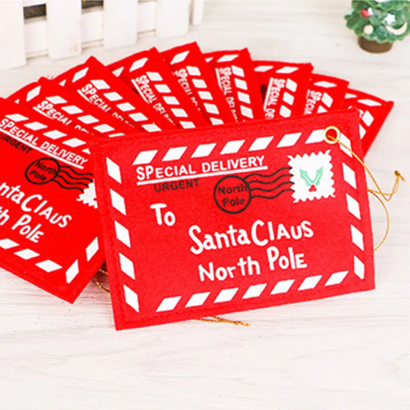 2~20pcs Santa Claus Christmas Envelope Pendant Tree Christmas Small Candy Bags Home Party Xmas Decor New Year 2023 Noel Gift