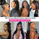 HD 180% Straight 30 32 Inch 13X6 Lace Wigs Human Hair Ready To Wear Lace Front Transparent Lace Frontal Remy Hair Wig For Woman