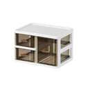 Large-capacity Desk Organizer Storage Box Dust-proof Clear Dormitory Drawer Display Rack Plastic Skin Care Products Shelf