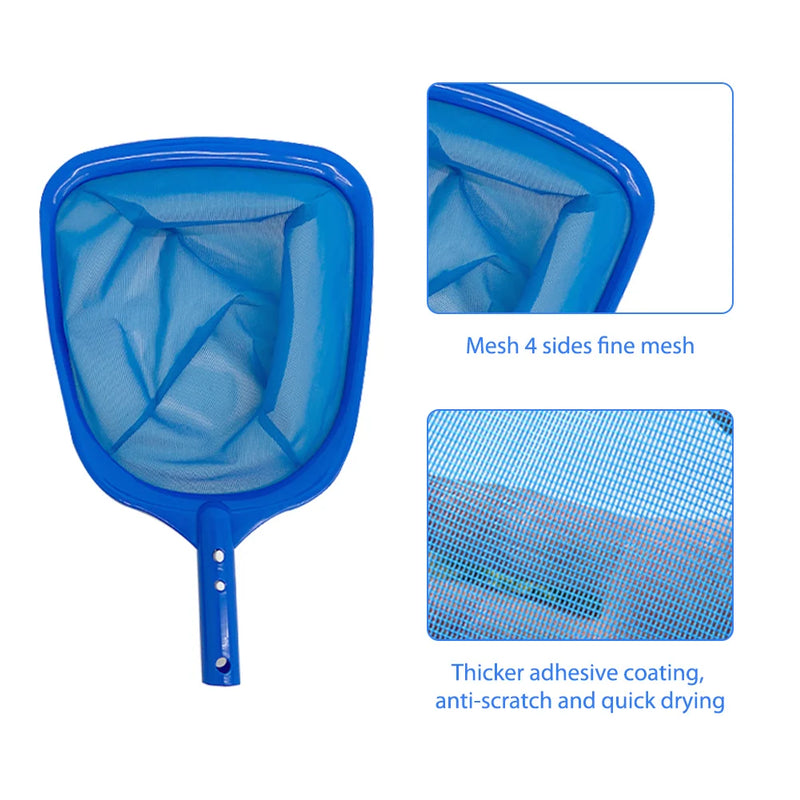 Swimming Pool Cleaner Net Detachable Telescopic Rod Pool Skimmer Fish Pond Cleaning Filter Swimming Pool Spa Leaf Trash Net