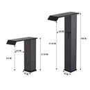 Smart Sensor Bathroom Basin Faucet Intelligent Black Automatic Sense Brass Cold Hot Water Mixer Waterfall Crane Deck Mount