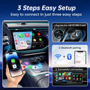 CarlinKit Wireless CarPlay Box Mini Ultra 3 Kabelgebundener zu kabellosem CarPlay Adapter USB Plug-and-Play Wifi Bluetooth Schnelle Auto-Verbindung