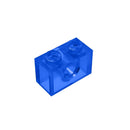 Gobricks 10pcs MOC 3700 Brick 1x2 with Hol Compatible Assembles ParticlesFor Building Blocks Parts DIY Educational Gift Toy 2022