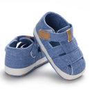 Summer Newborn Baby Fashion Soft Crib Shoes First Walker Anti Slip Sandals Shoes Boy Girl  Prewalker Canvas Casual Shoes 0-18M