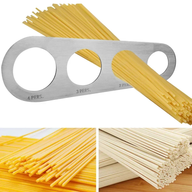 4 Holes Spaghetti Measurer Stainless Steel Kitchen Accessories 1Pcs Pasta Noodle Measure