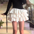 Pink JK Plush Shorts Winter Sweet Lolita Safety Short Pants Women Japanese Kawaii Ruffles Bloomers Harajuku Y2k Pumpkin Pants