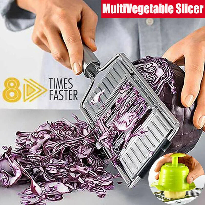 Multifunctional Grater Stainless Steel Manual Vegetable Slicer Shredder Cutter With Handle Food Processors Kitchen Gadgets