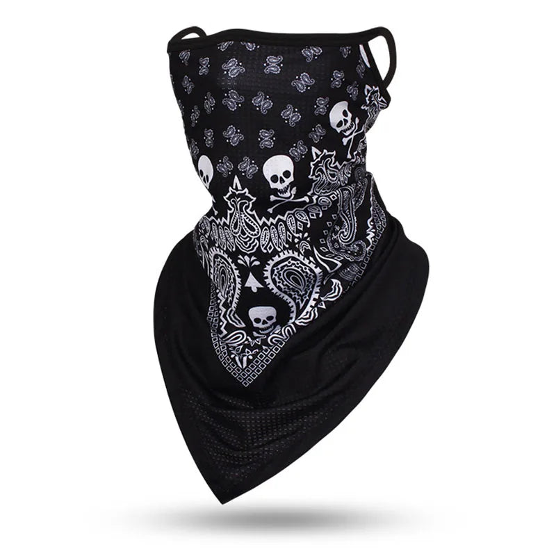 Multi-function Scarf Skull Face Mask Cycling Bandana Earloops Face Balaclava Cover 3D Print Sunscreen Windproof Neck Gaiter