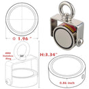 Heavy Duty Neodymium Double-Sided Fishing Magnet Set