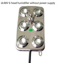DC48V Ultrasonic Industrial Humidifier 10/12 Head Fog Sprayer Fogger Mist Maker Greenhouse Fog Generator Without Power Supply