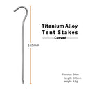 The Trail Anchor | Ultralight Titanium Alloy Tent Stakes (3.0 x 165mm)