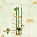 The Summit Tower | Floor-to-Ceiling Wooden Cat Tree with Hammock & Scratching Posts
