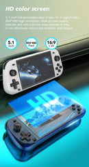 R50S Retro Handheld Console Classic Game 5.1 inch HD IPS Screen Portable Video Player Built-in WIFI 4200mAh Boy Best Gift