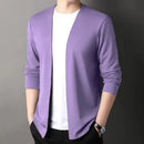 Cardigan Jacket for Men, Spring and Autumn, Long-Sleeved, Casual, Versatile, Spring Outerwear, Trendy Top