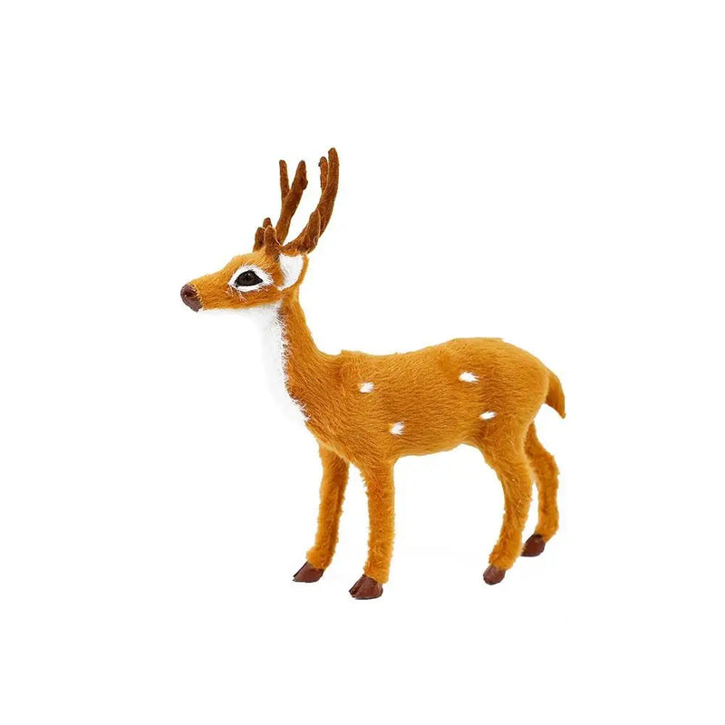 Reindeer Christmas Deer Xmas Elk Plush Simulation Christmas Decorations For Home Merry Christmas New Year Ornament