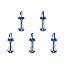 1/5Pcs Adjustable Plank Floor Spring Fishbone Anchor Tent Pegs Buckle Outdoor Awning Deck Stakes Fixed Nails Camping Tent Hooks