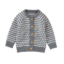 Spring Autumn Newborn Infant Baby Girl Boy Cardigan Clothes Winter Jacket Warm Coat Knitted Sweater Hooded Button Outwear