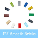 200PCS MOC Assemble Particles 3069 30070 1x2 Bricks Flat Tile Smooth 1*2 Building Blocks DIY Educational Creative Toy for Kids
